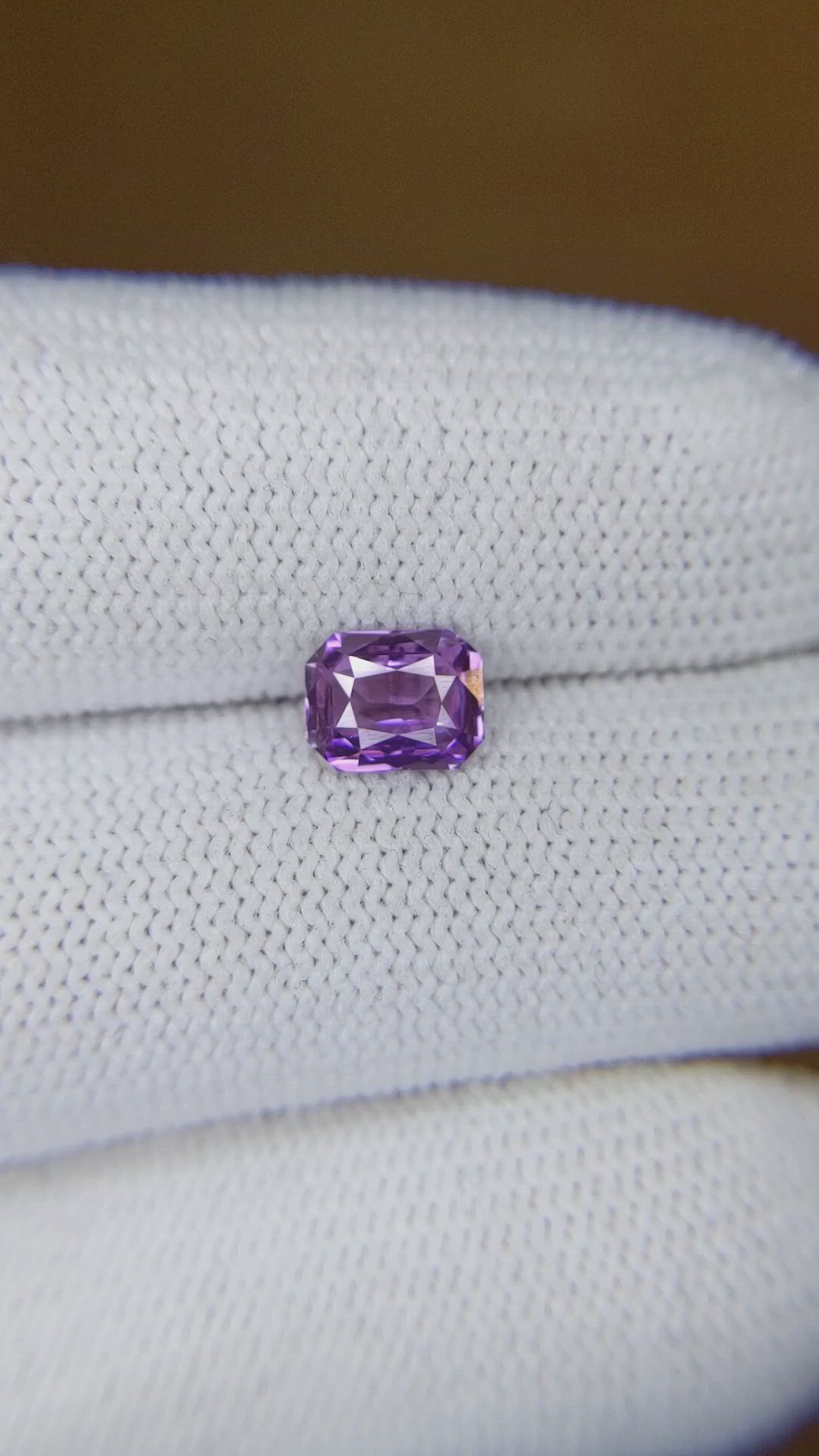 1.12 Ct. Purple Sapphire from Madagascar Size Video