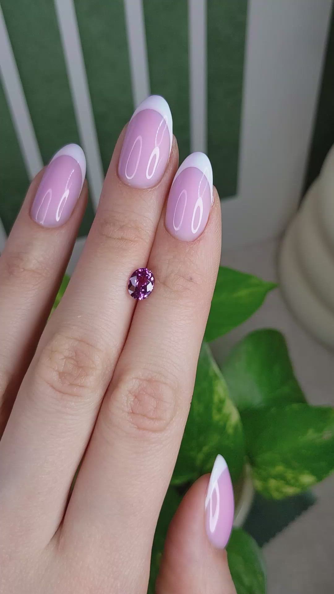 1.14 Ct. Purplish Pink Sapphire from Madagascar Size Video