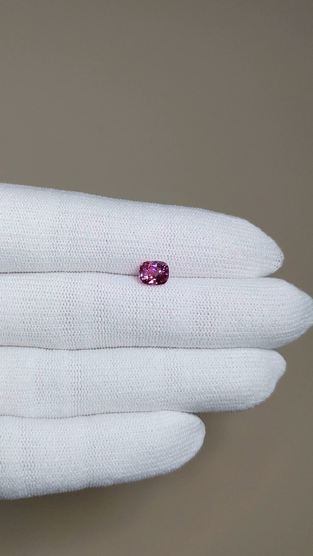 1.38 Ct. Purplish Pink Sapphire from Madagascar Size Video
