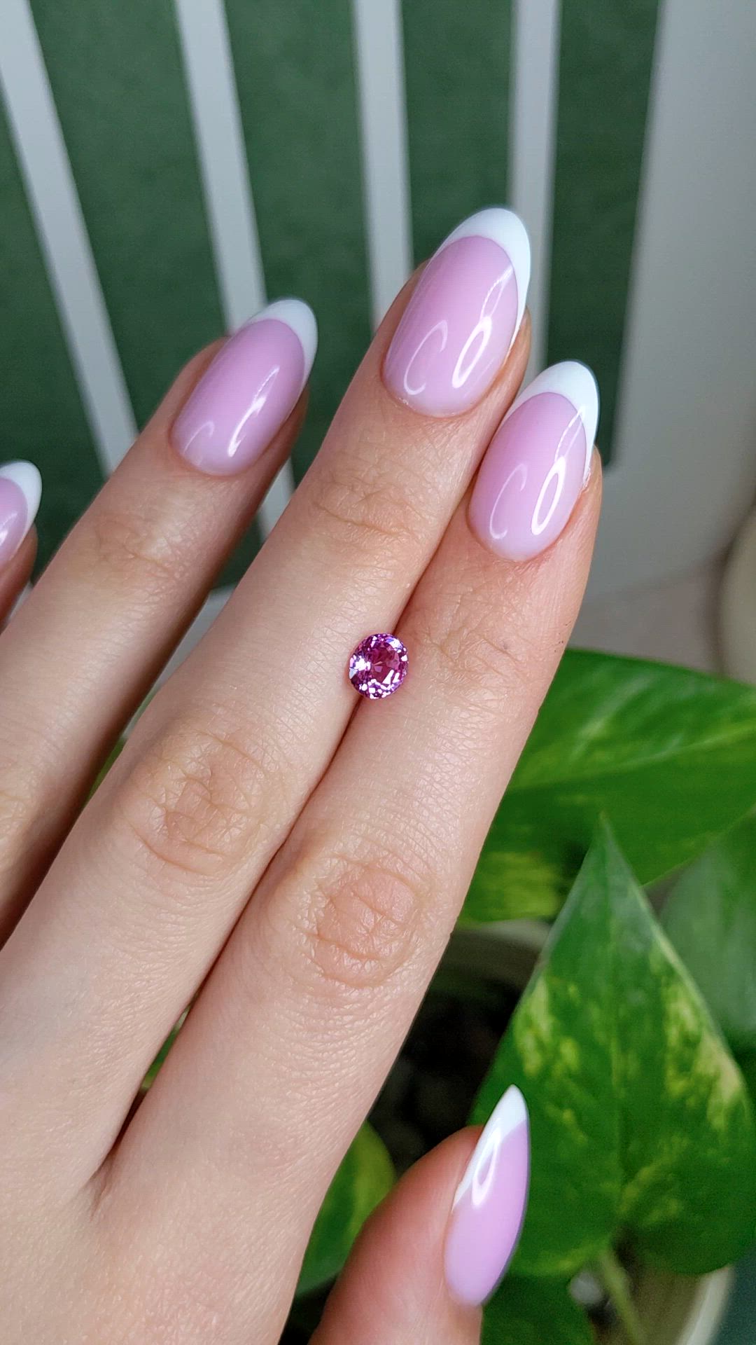 1.03 Ct. Purplish Pink Sapphire from Madagascar Size Video