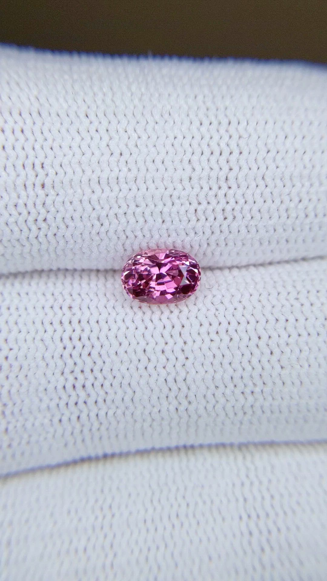 1.12 Ct. Pink Sapphire from Madagascar Size Video