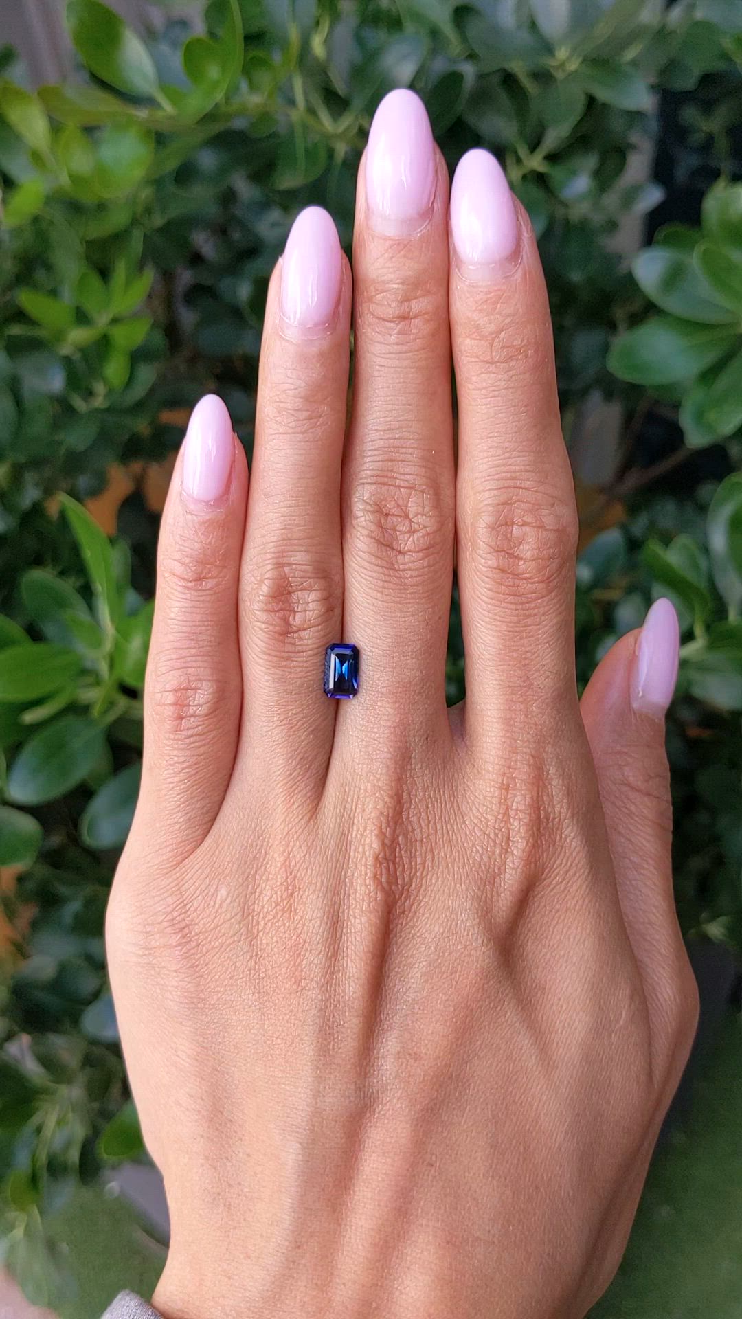 1.29 Ct. Blue Sapphire from Ceylon (Sri Lanka) Size Video