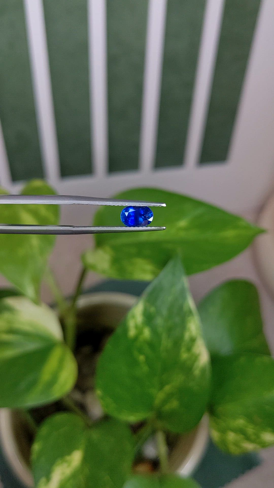 0.98 Ct. Blue Sapphire from Ceylon (Sri Lanka) Size Video