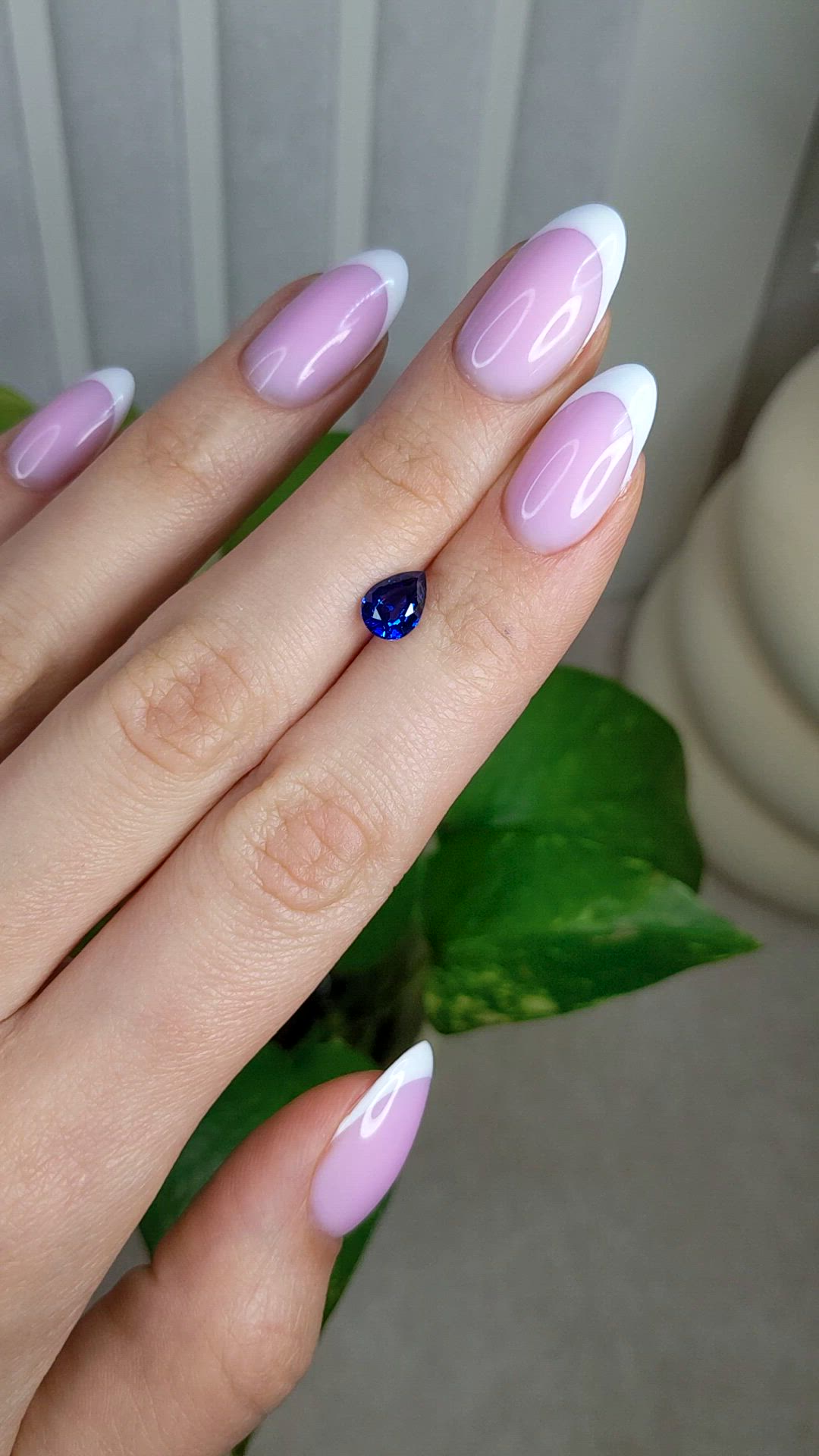 1.23 Ct. Blue Sapphire from Ceylon (Sri Lanka) Size Video