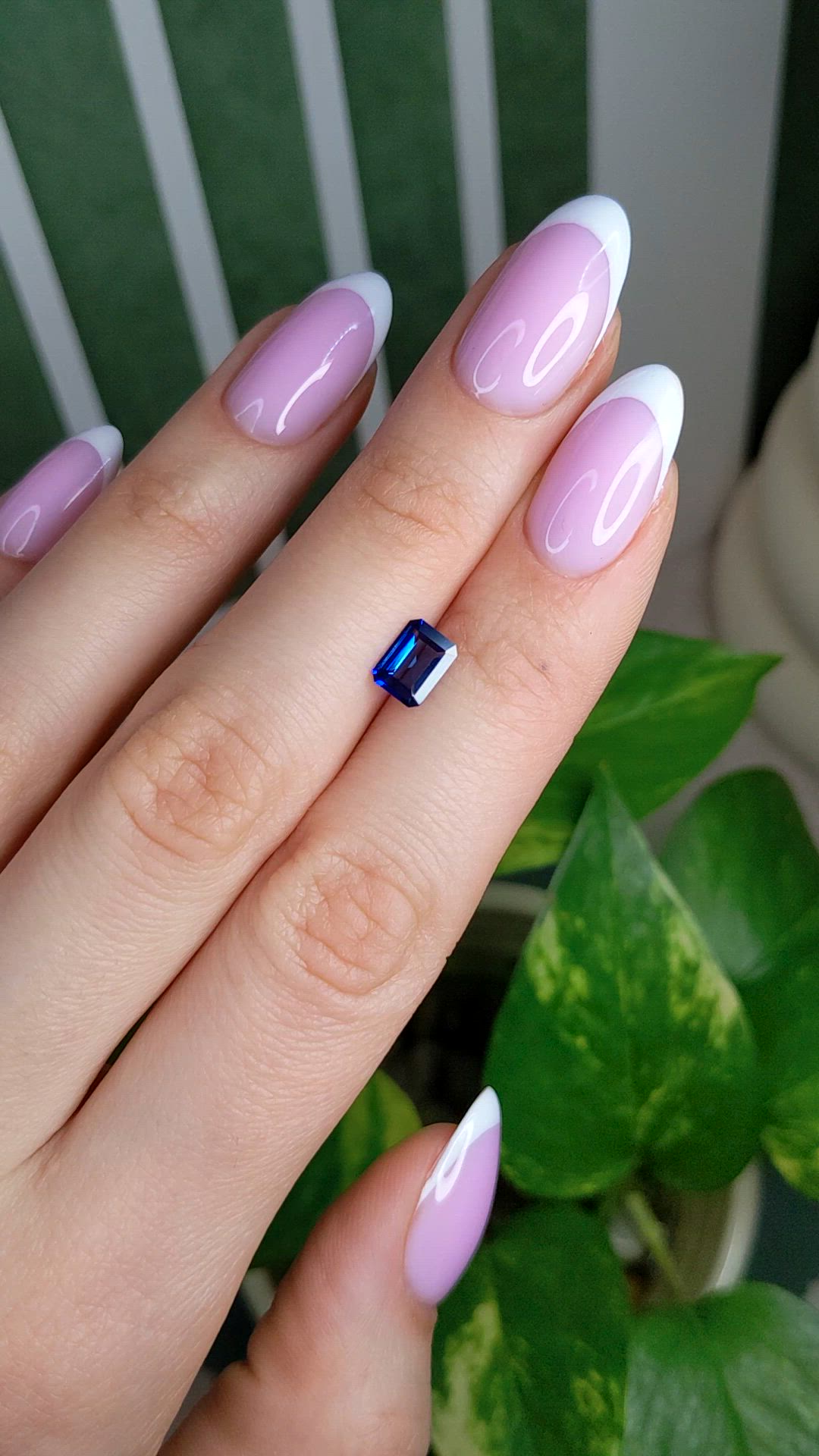 1.11 Ct. Blue Sapphire from Ceylon (Sri Lanka) Size Video