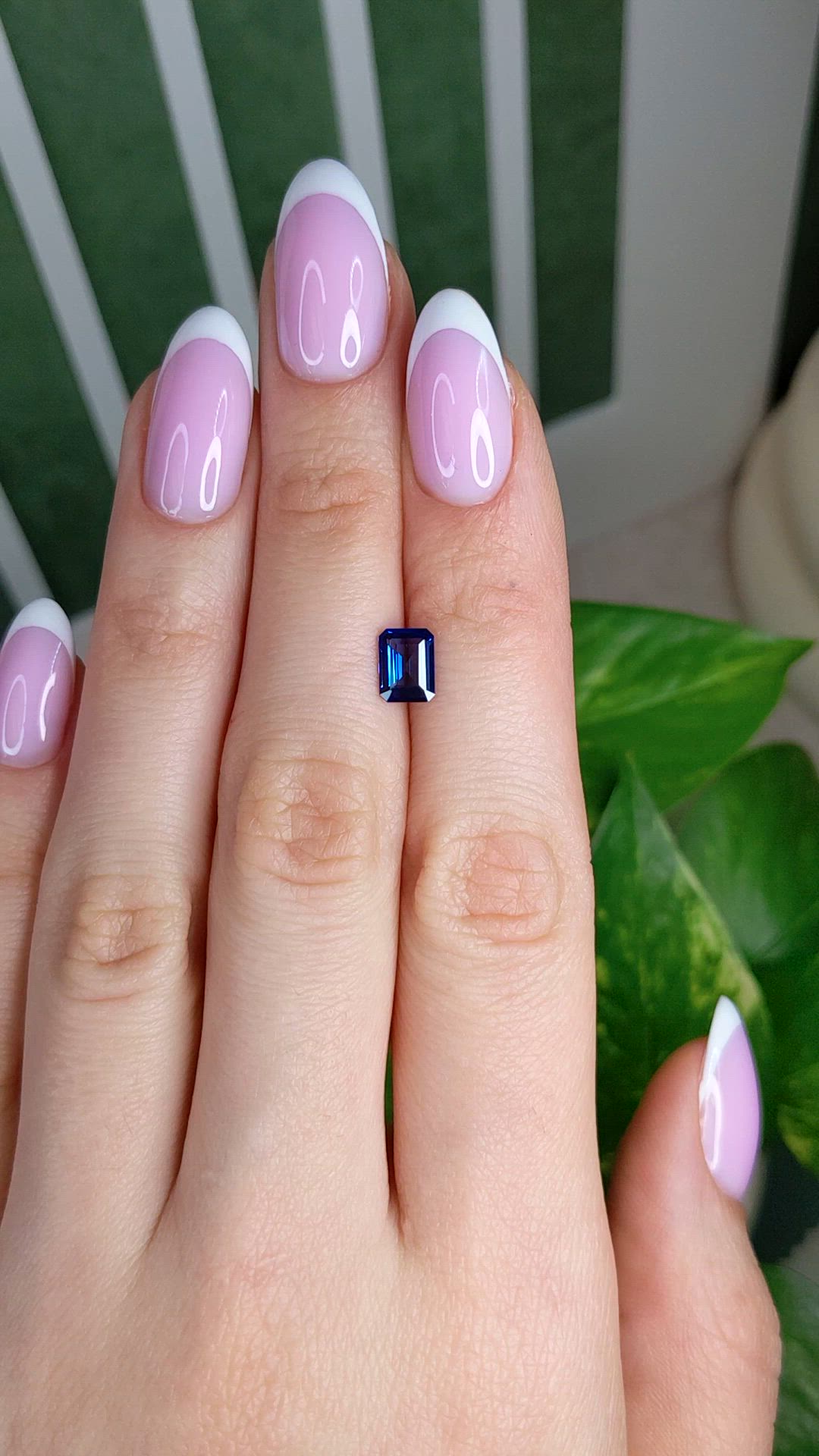 1.11 Ct. Blue Sapphire from Ceylon (Sri Lanka) Size Video