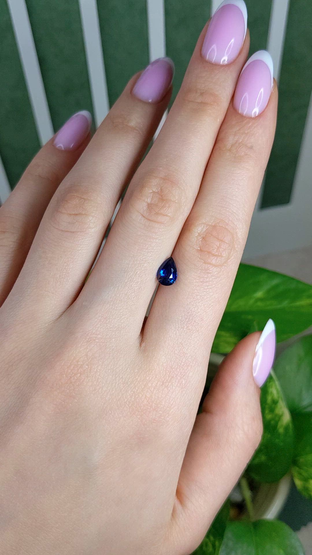 1.14 Ct. Blue Sapphire from Ceylon (Sri Lanka) Size Video
