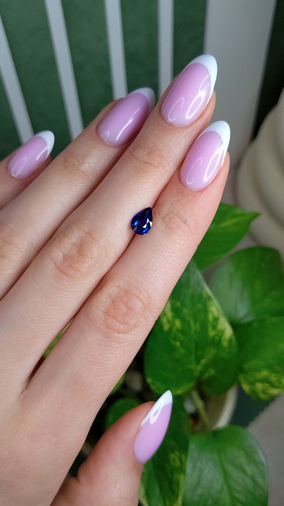 1.14 Ct. Blue Sapphire from Ceylon (Sri Lanka) Size Video
