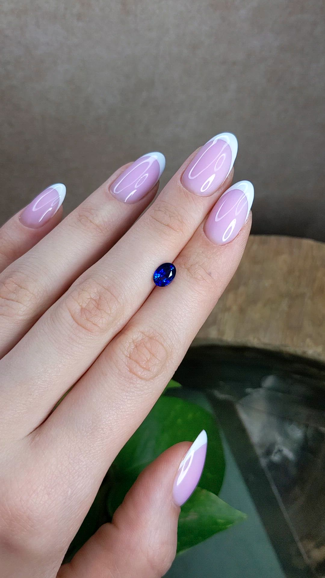 1.07 Ct. Blue Sapphire from Ceylon (Sri Lanka) Size Video
