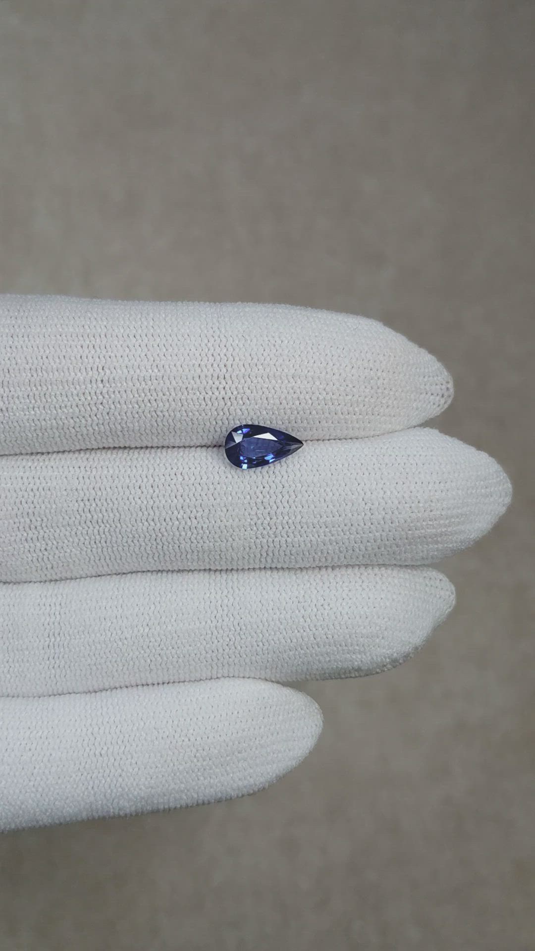 1.28 Ct. Blue Sapphire from Ceylon (Sri Lanka) Size Video