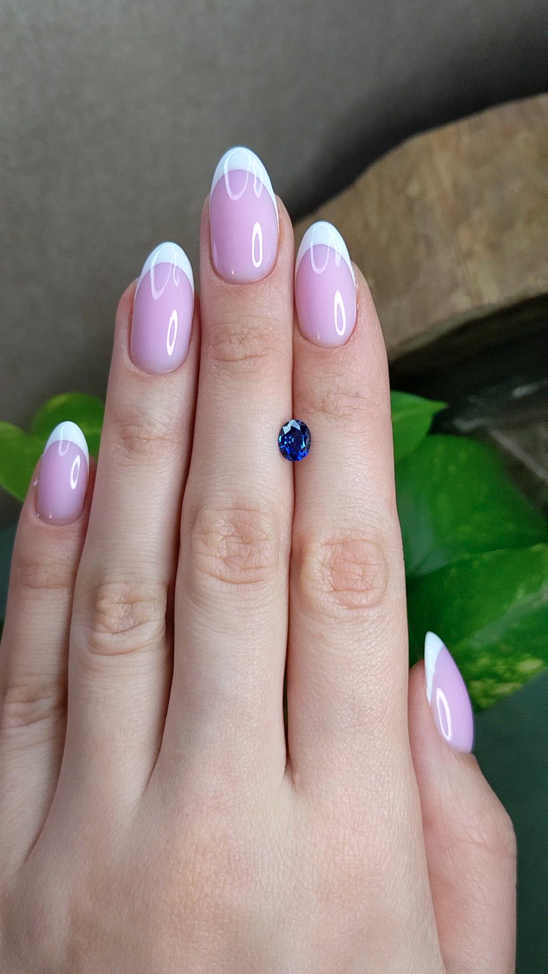 0.96 Ct. Blue Sapphire from Ceylon (Sri Lanka) Size Video