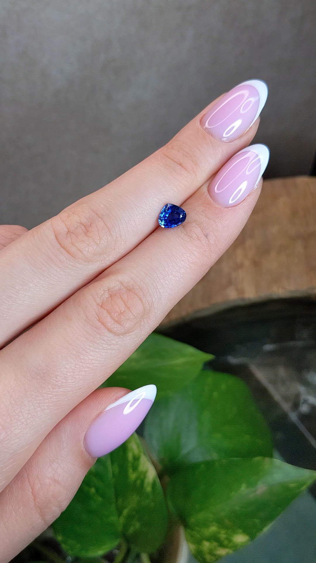 1.13 Ct. Blue Sapphire from Ceylon (Sri Lanka) Size Video