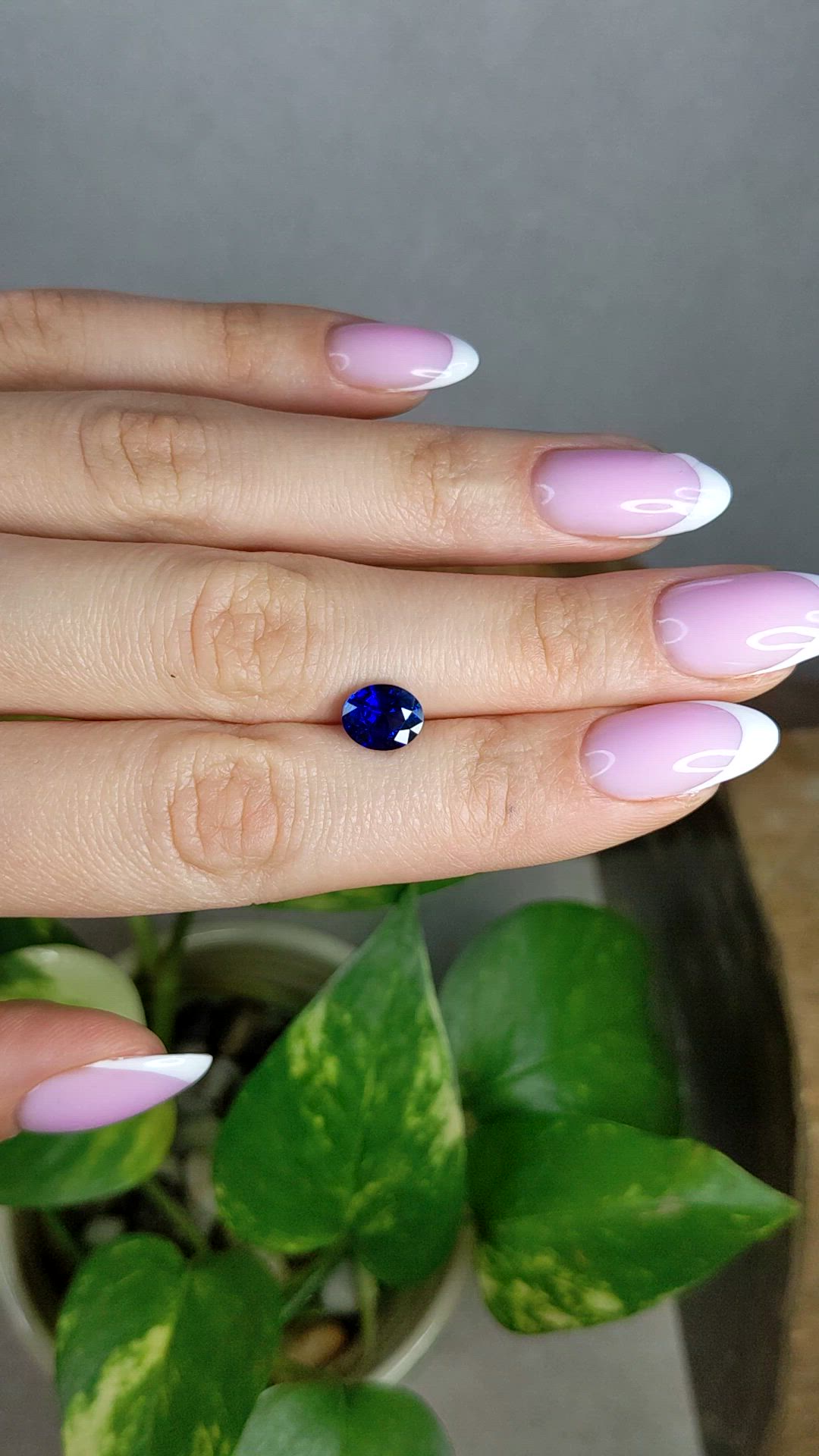 2.02 Ct. Blue Sapphire from Ceylon (Sri Lanka) Size Video