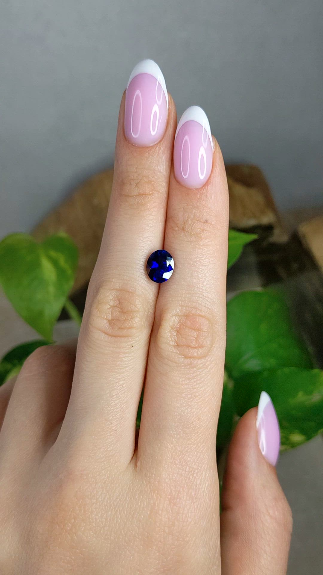 2.02 Ct. Blue Sapphire from Ceylon (Sri Lanka) Size Video