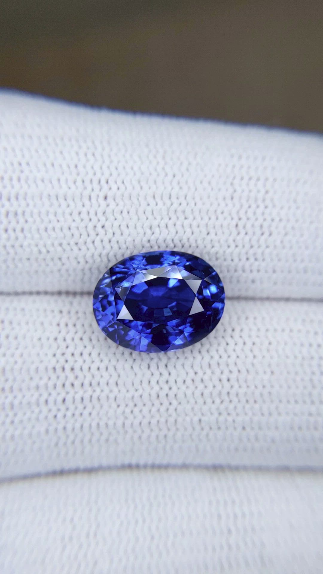 7.03 Ct. Blue Sapphire from Madagascar Size Video