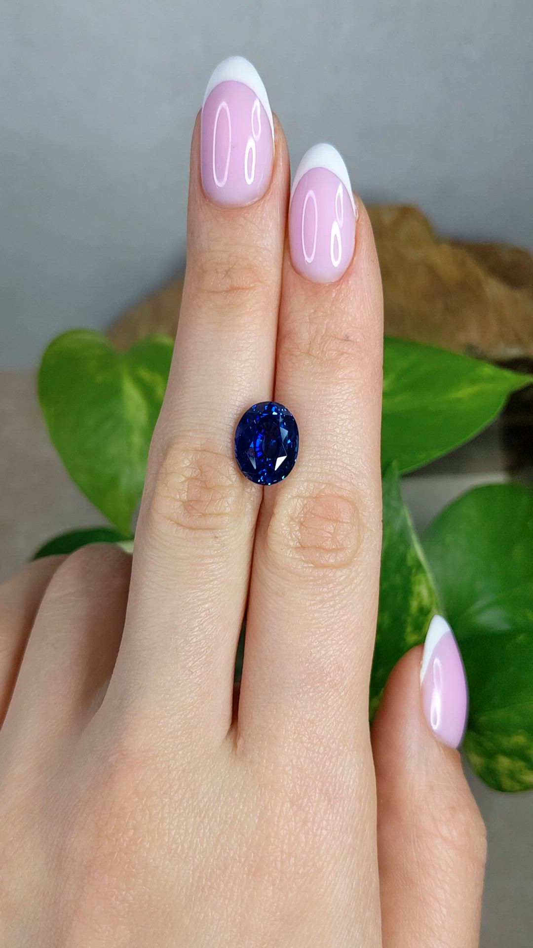7.03 Ct. Blue Sapphire from Madagascar Size Video