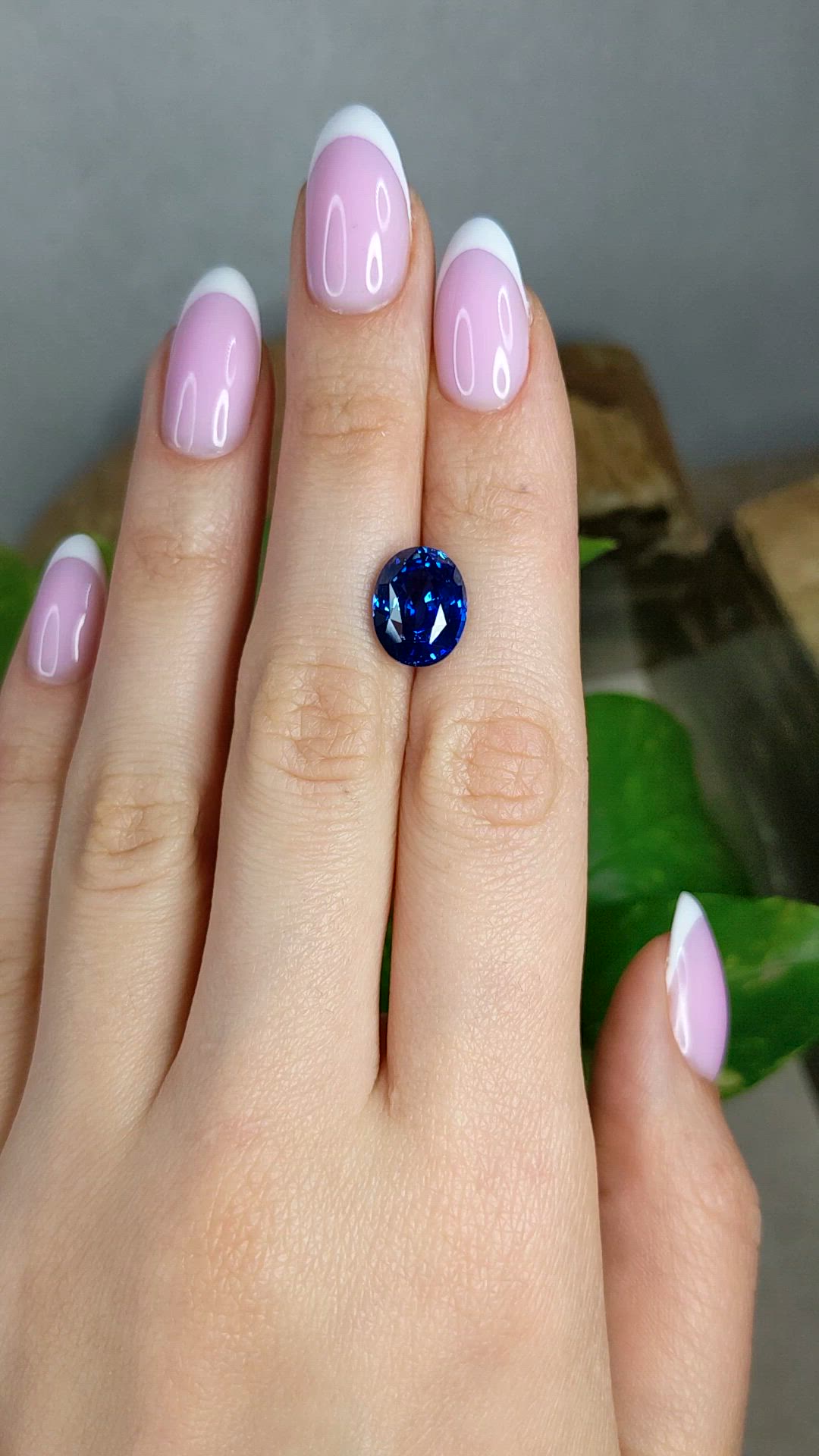 7.03 Ct. Blue Sapphire from Madagascar Size Video