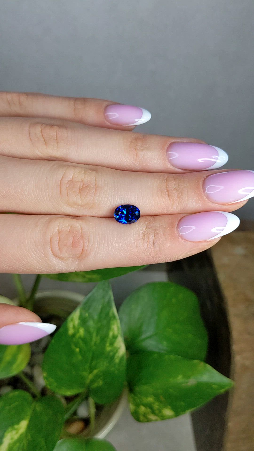 2.20 Ct. Blue Sapphire from Ceylon (Sri Lanka) Size Video
