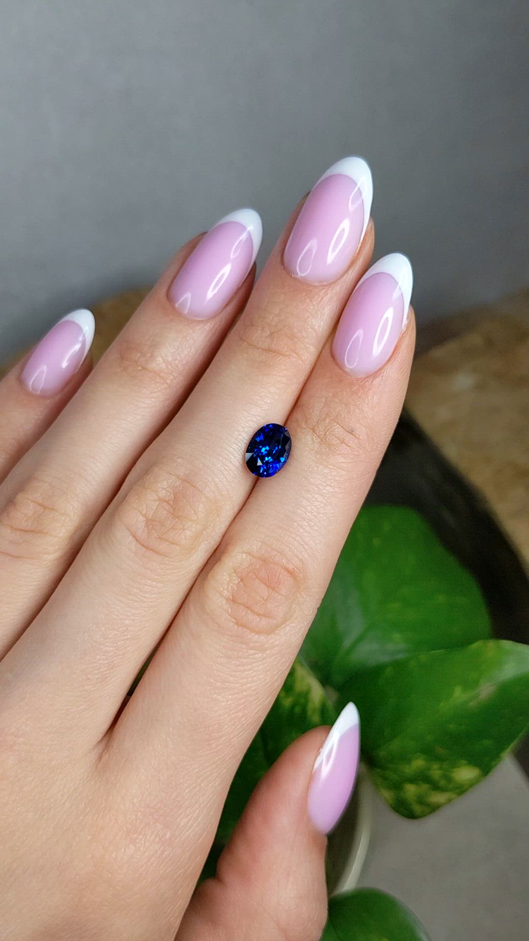 2.20 Ct. Blue Sapphire from Ceylon (Sri Lanka) Size Video