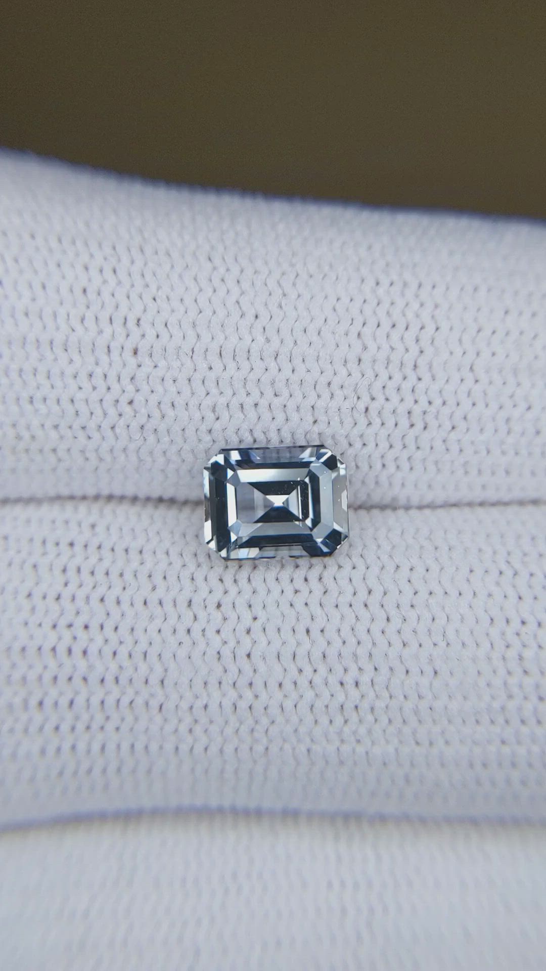 2.04 Ct. Greyish Blue Sapphire from Ceylon (Sri Lanka) Size Video