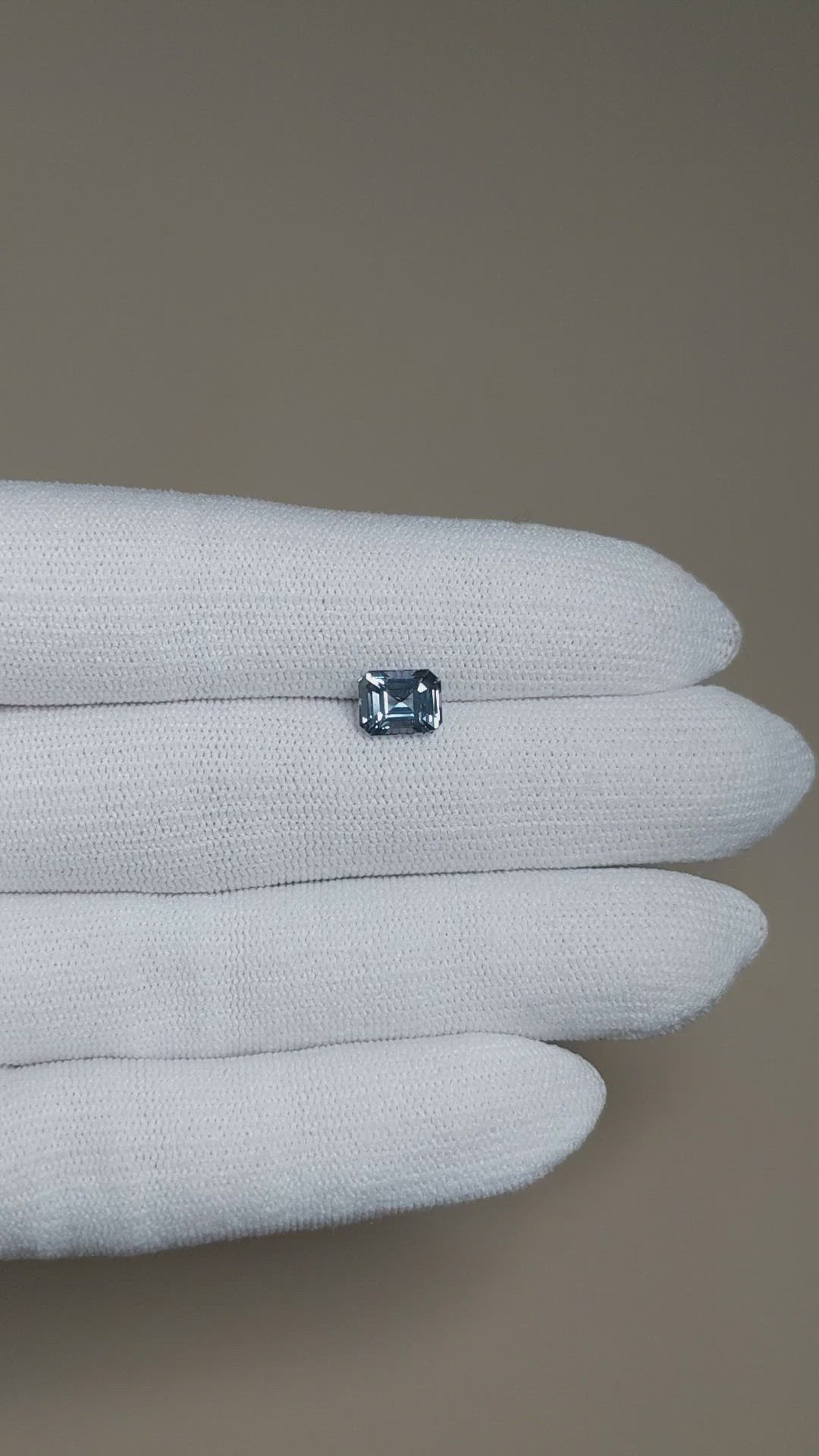 2.04 Ct. Greyish Blue Sapphire from Ceylon (Sri Lanka) Size Video