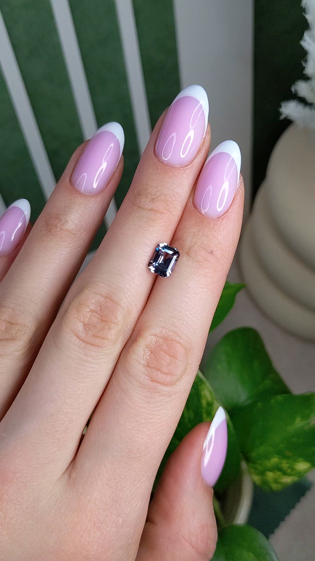 2.04 Ct. Greyish Blue Sapphire from Ceylon (Sri Lanka) Size Video