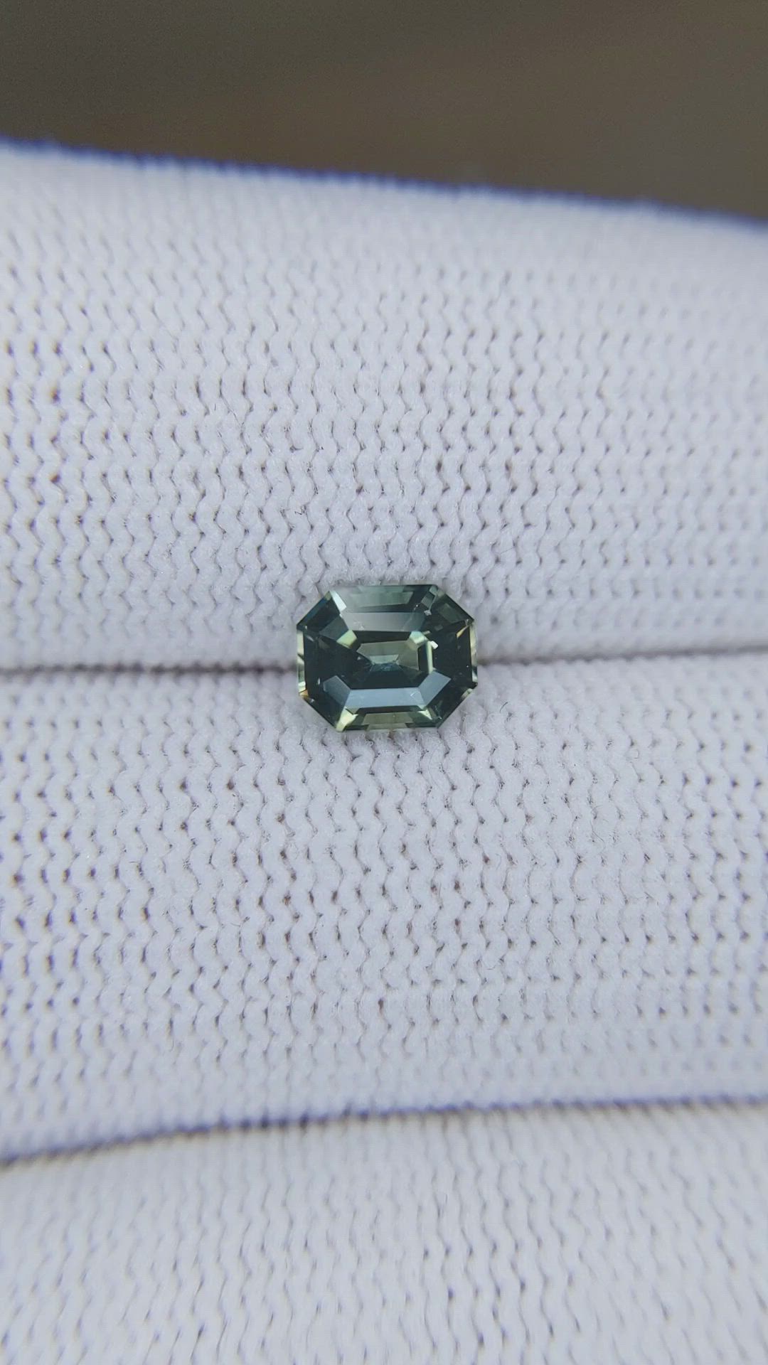 1.06 Ct. Green Sapphire from Madagascar Size Video