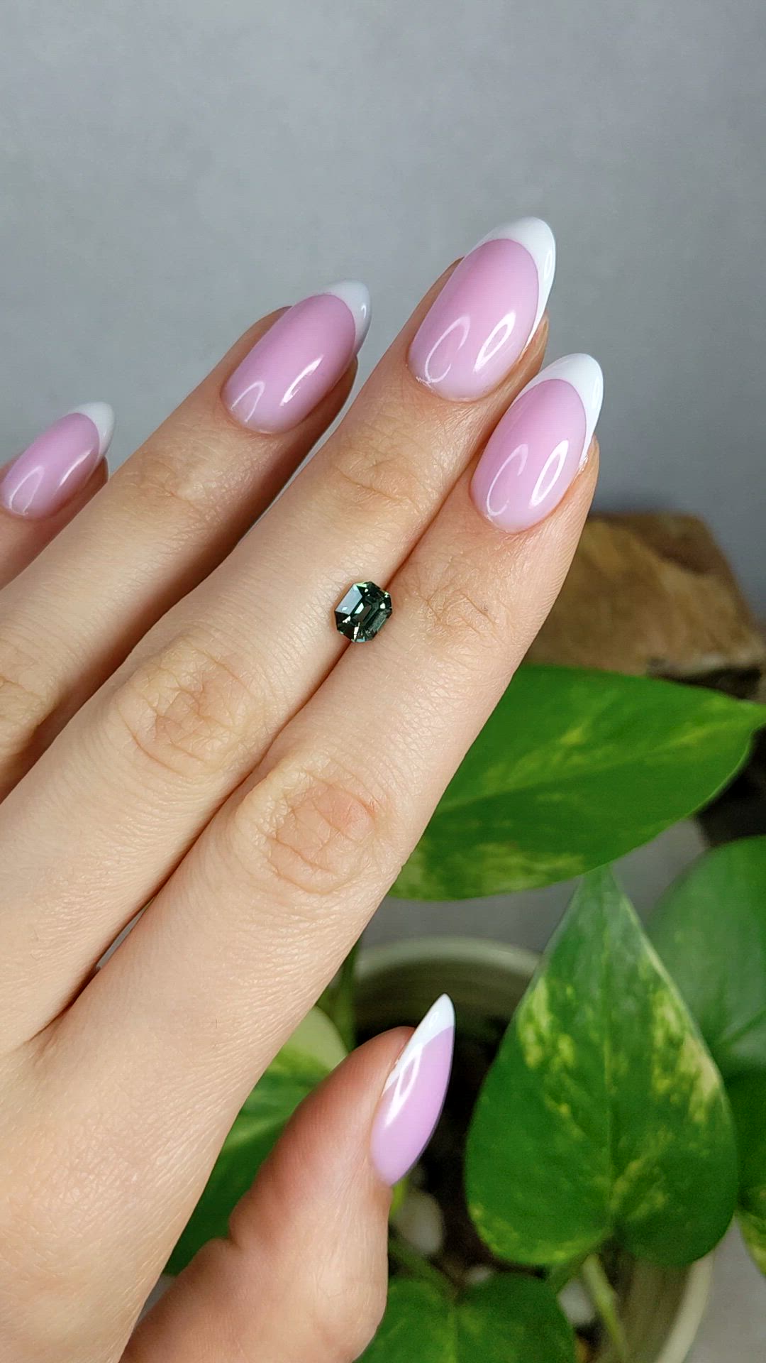 1.06 Ct. Green Sapphire from Madagascar Size Video