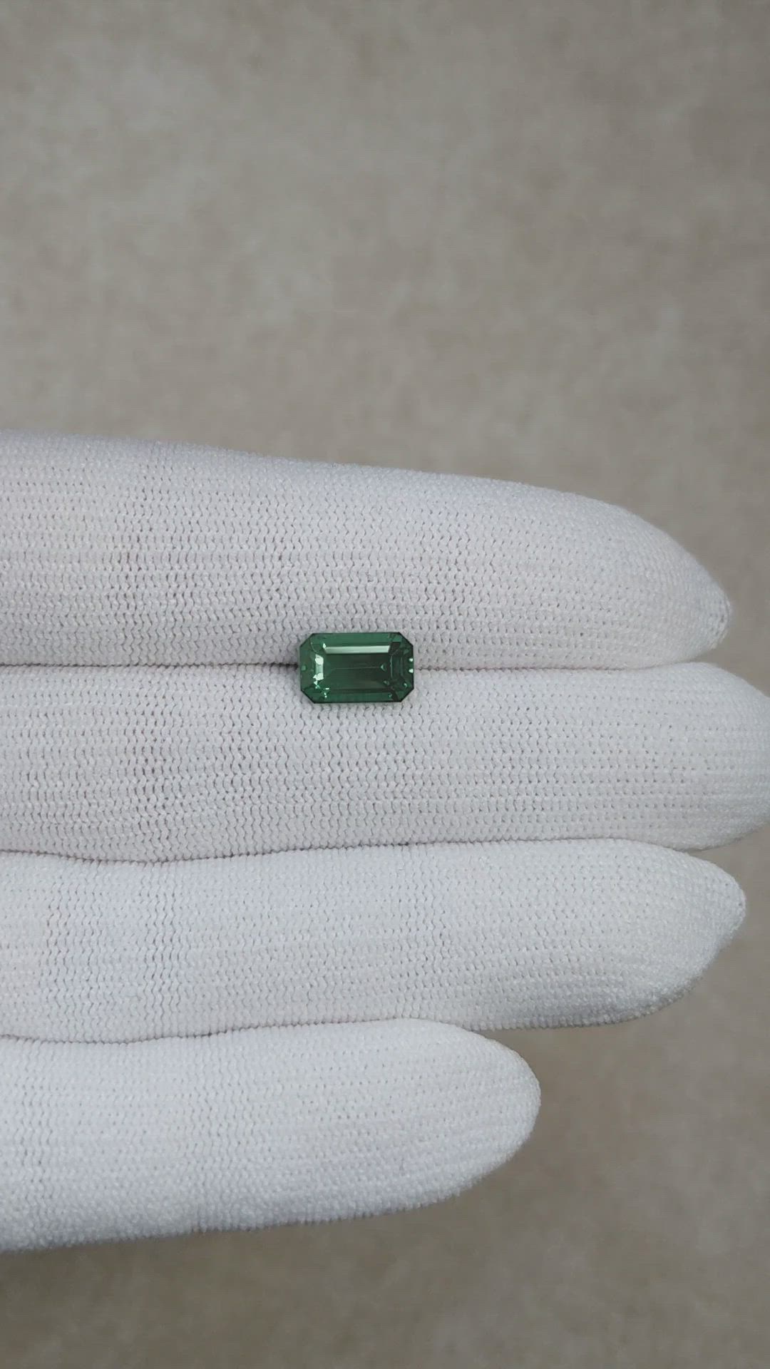 2.90 Ct. Bluish Green Sapphire from Madagascar Size Video