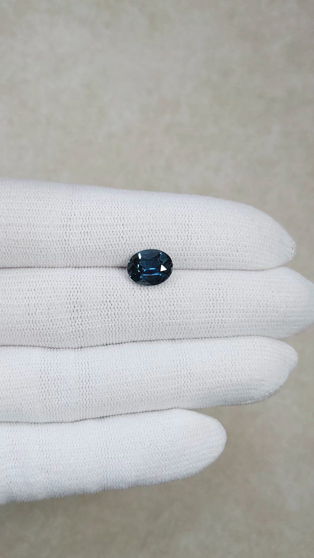 3.39 Ct. Greenish Blue Sapphire from Madagascar Size Video