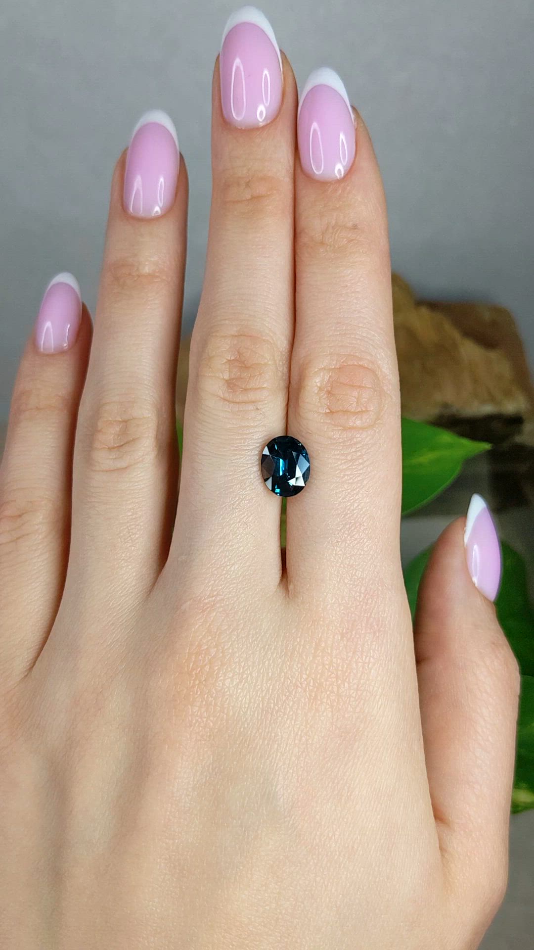 3.39 Ct. Greenish Blue Sapphire from Madagascar Size Video
