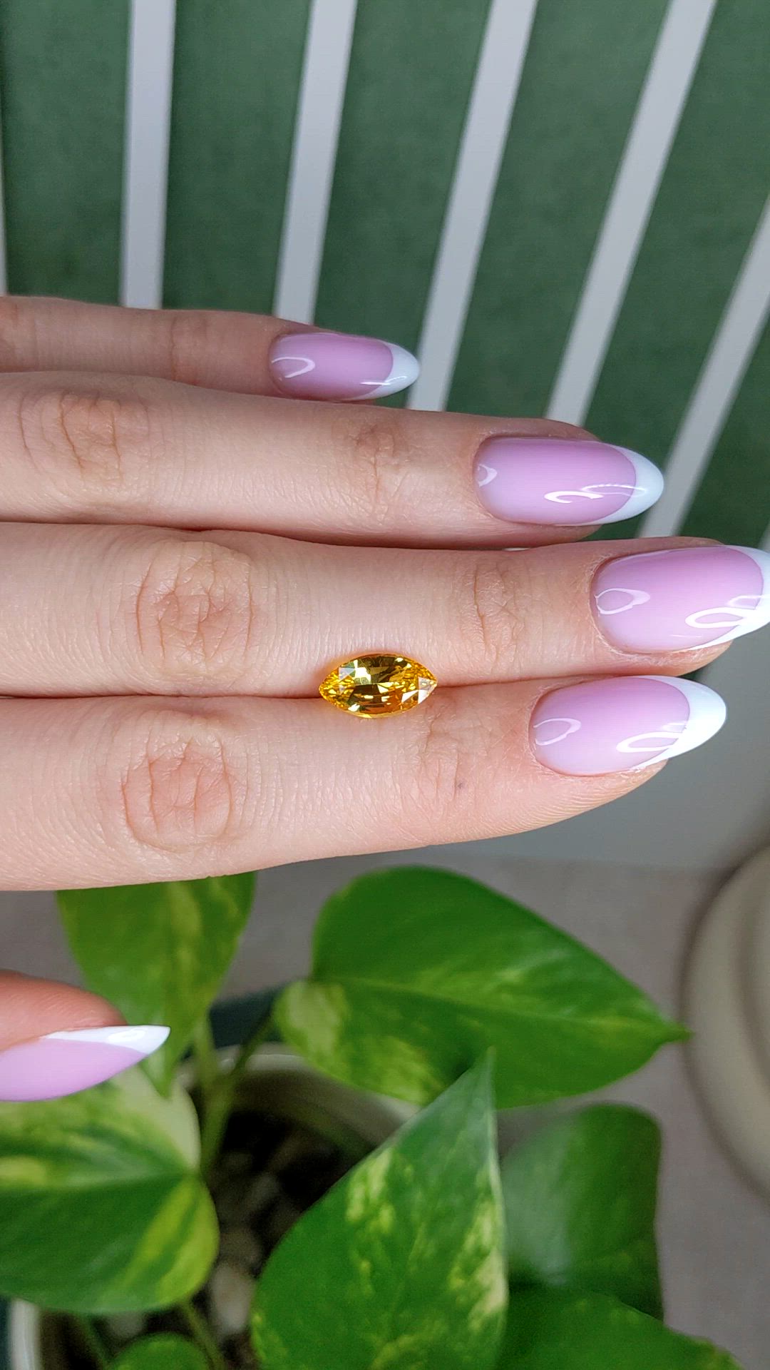 2.52 Ct. Yellow Sapphire from Ceylon (Sri Lanka) Size Video