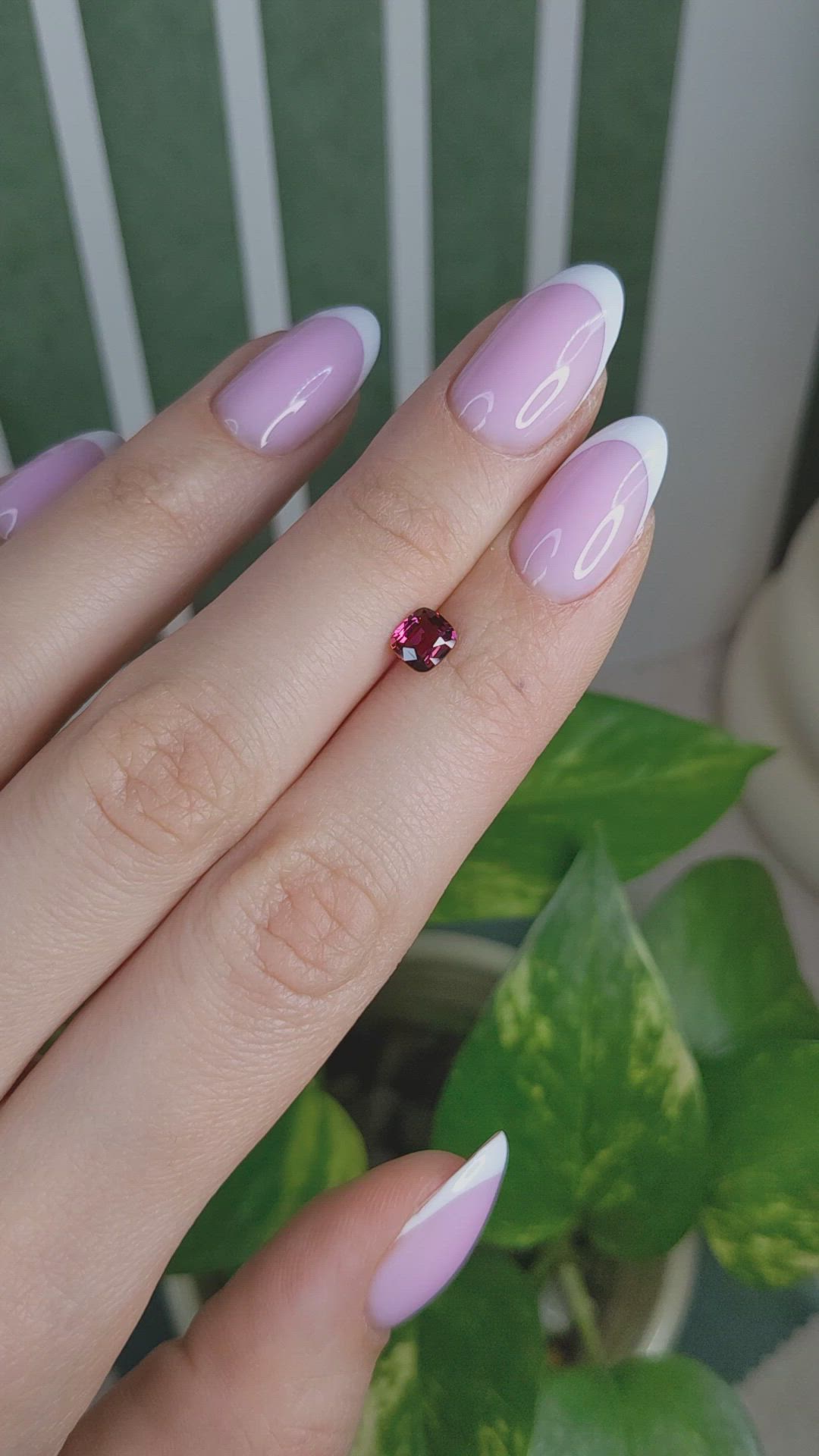 0.83 Ct. Purplish Pink Sapphire from Madagascar Size Video