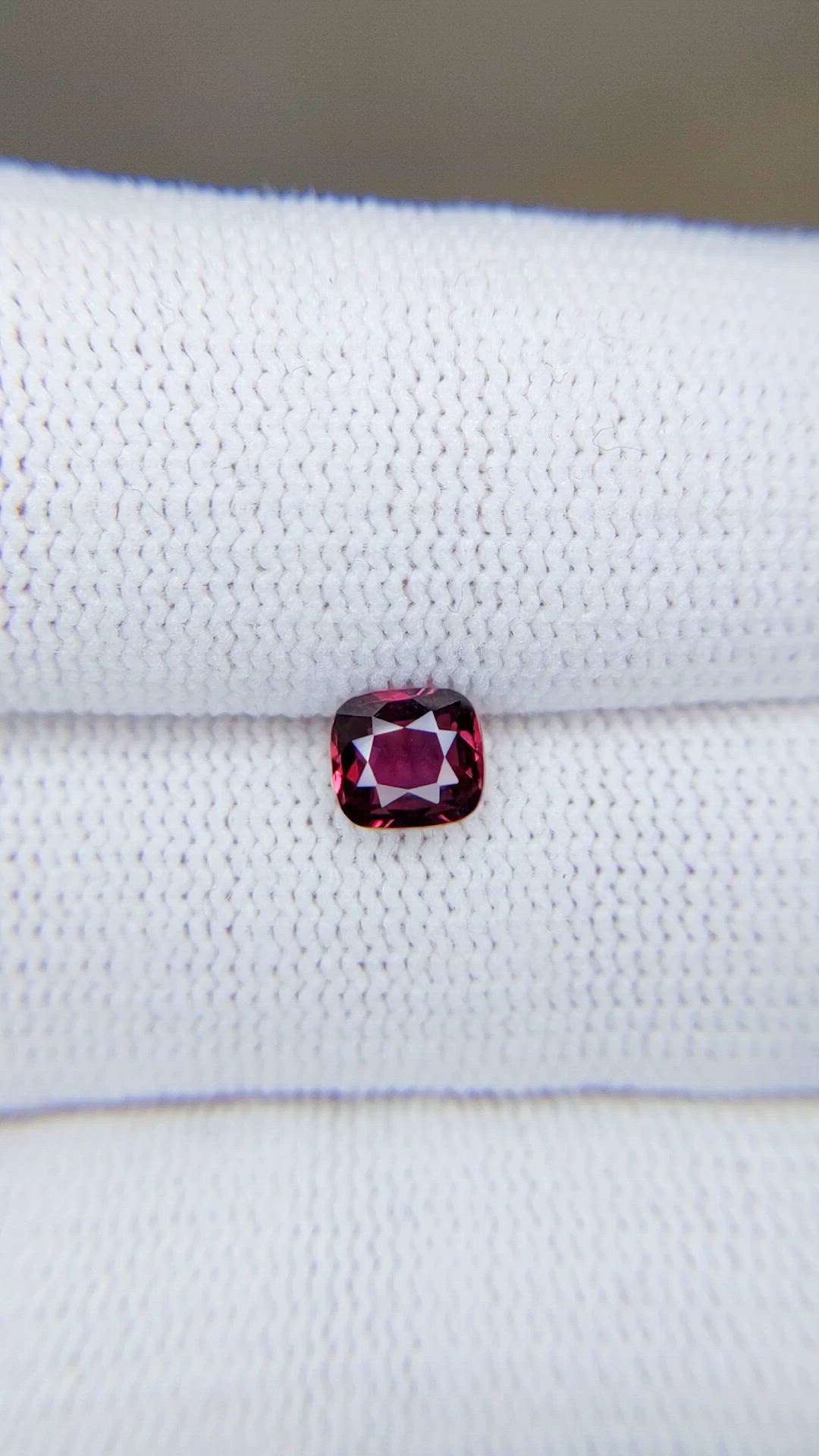 0.83 Ct. Purplish Pink Sapphire from Madagascar Size Video