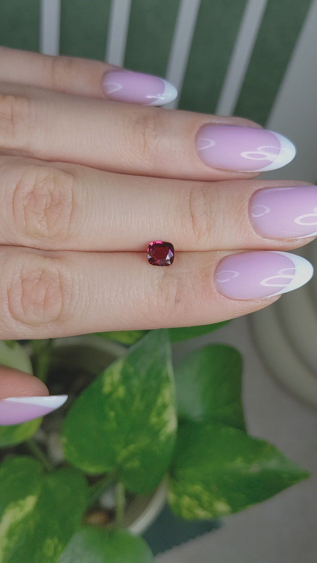 0.83 Ct. Purplish Pink Sapphire from Madagascar Size Video