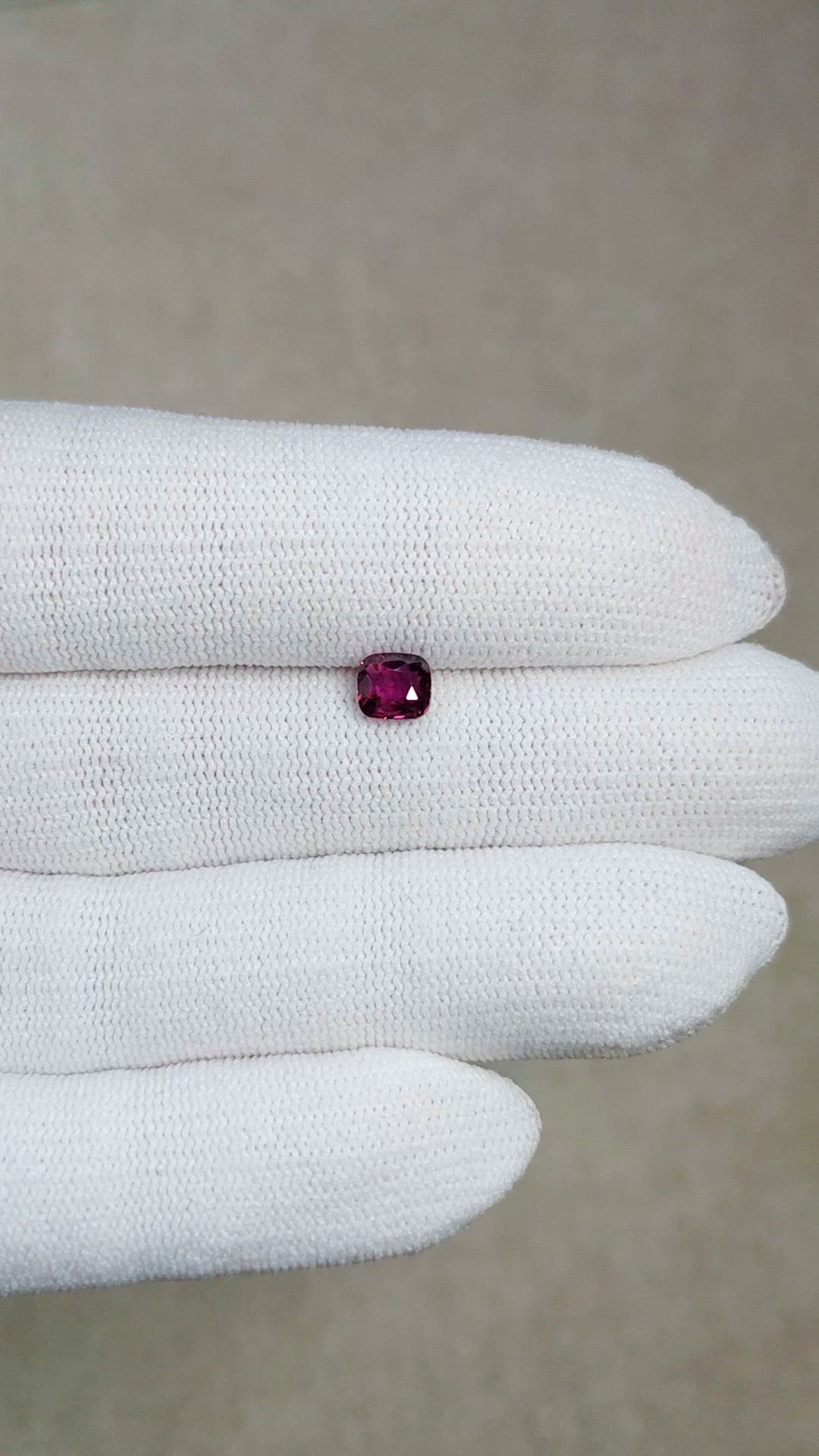0.83 Ct. Purplish Pink Sapphire from Madagascar Size Video