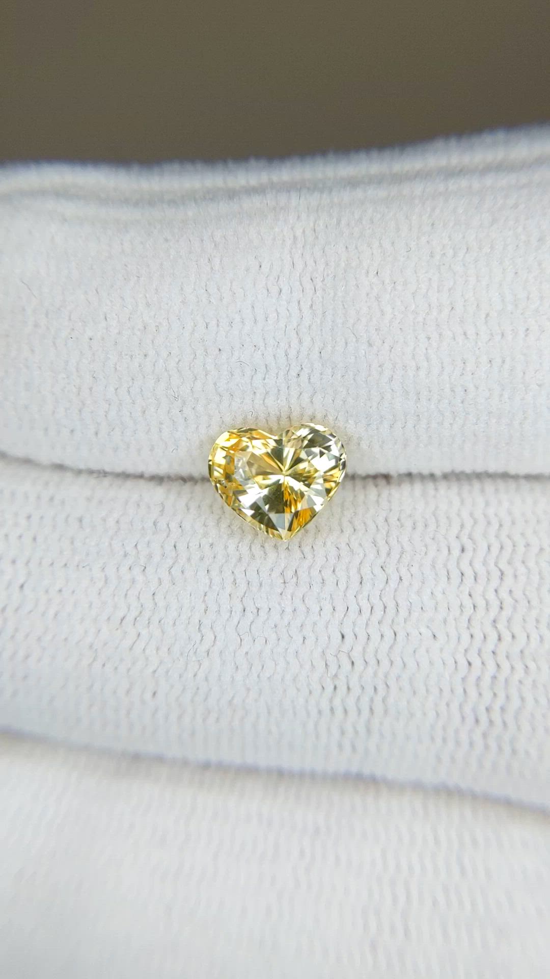 1.67 Ct. Yellow Sapphire from Ceylon (Sri Lanka) Size Video
