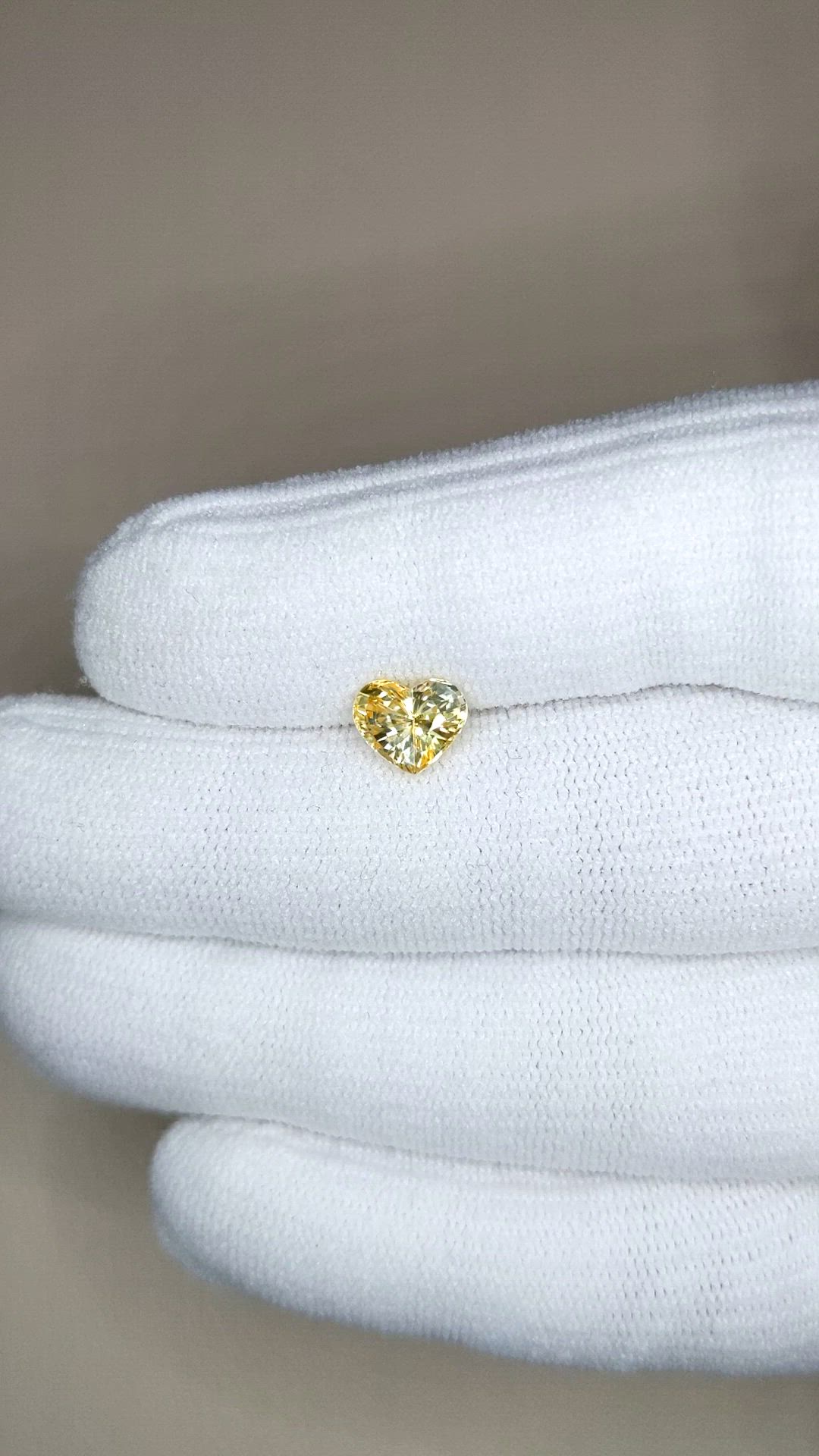 1.67 Ct. Yellow Sapphire from Ceylon (Sri Lanka) Size Video