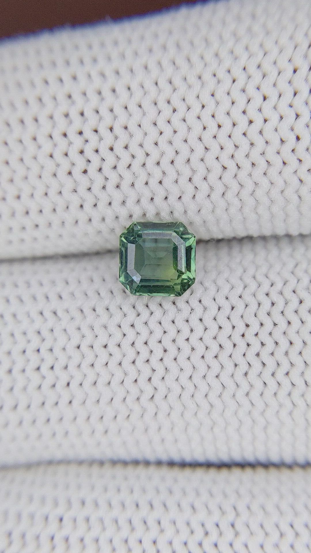 1.14 Ct. Bluish Green Sapphire from Kenya Size Video