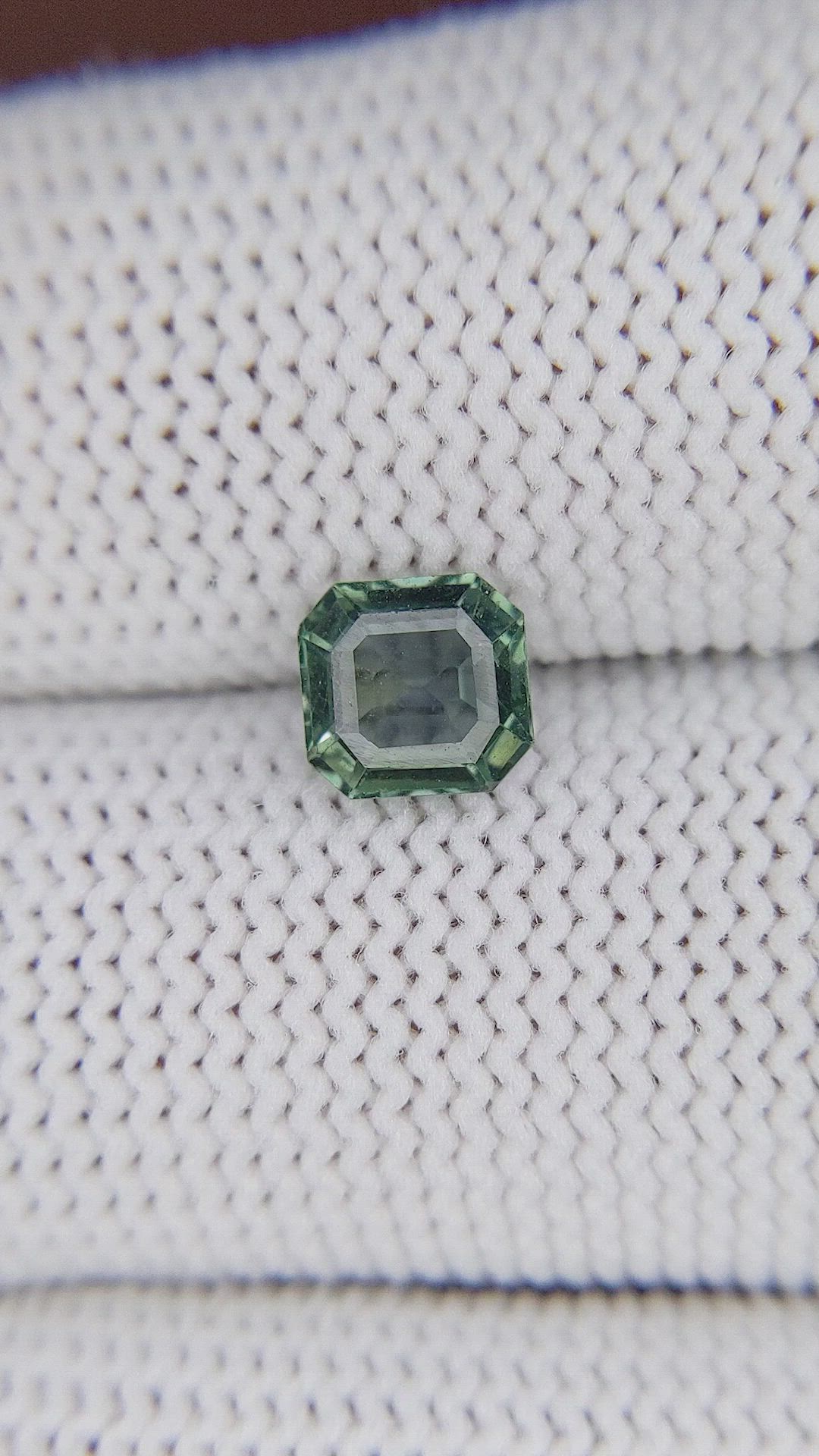 1.20 Ct. Bluish Green Sapphire from Kenya Size Video