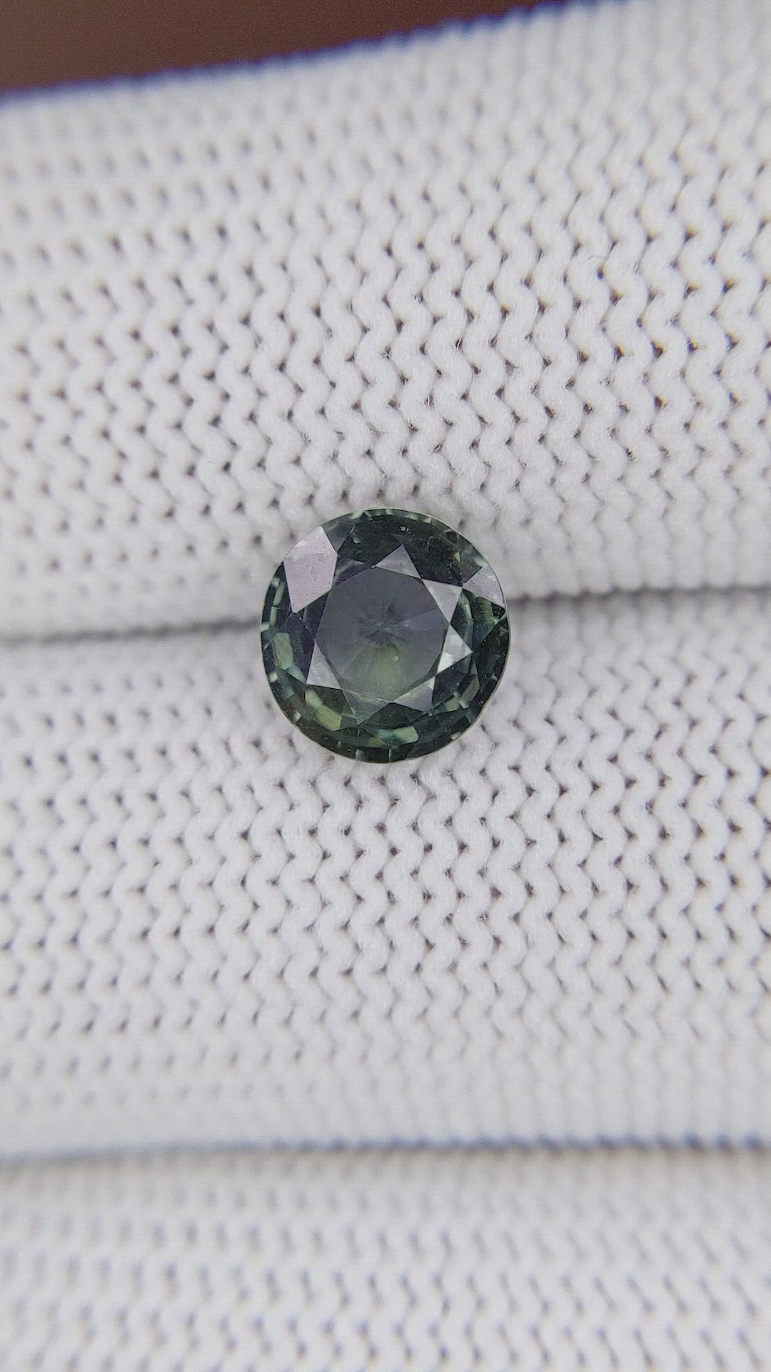 2.58 Ct. Bluish Green Sapphire from Kenya Size Video