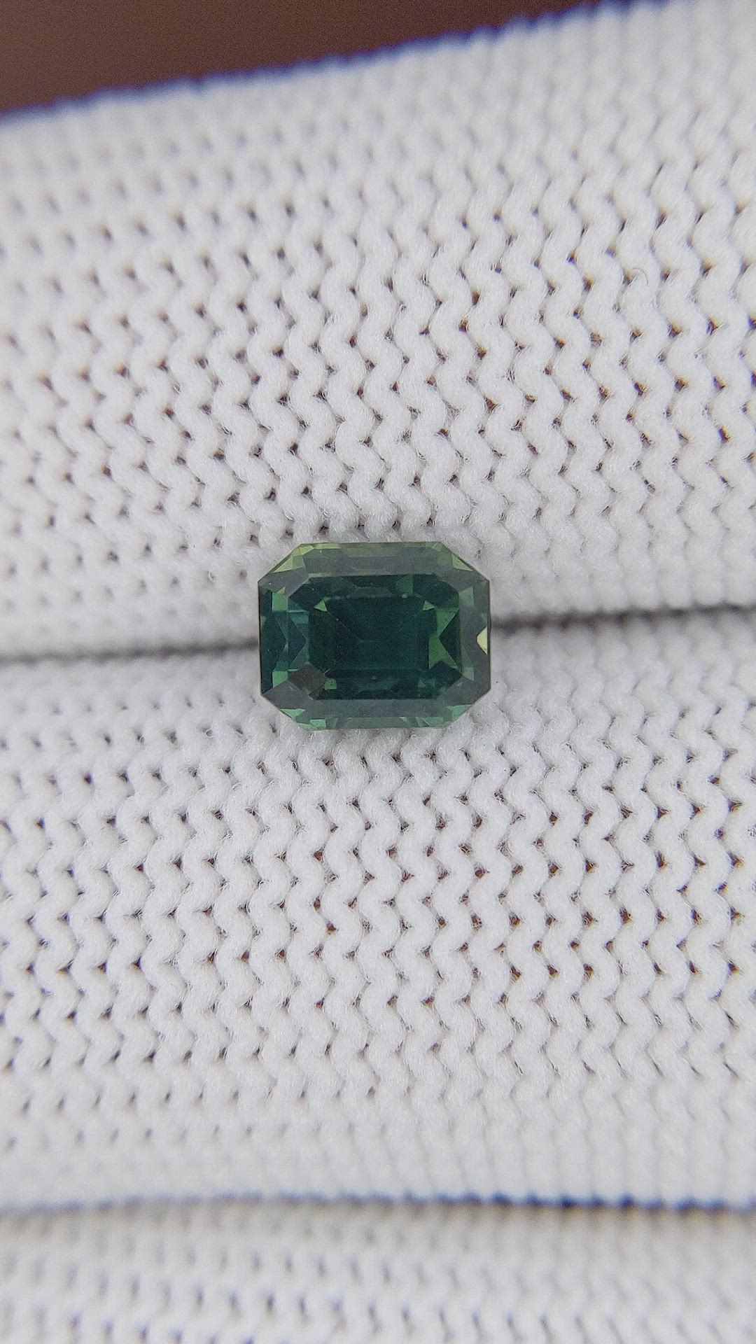 2.00 Ct. Bluish Green Sapphire from Kenya Size Video