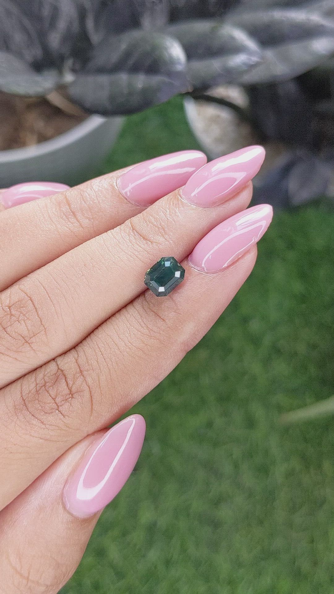 2.00 Ct. Bluish Green Sapphire from Kenya Size Video