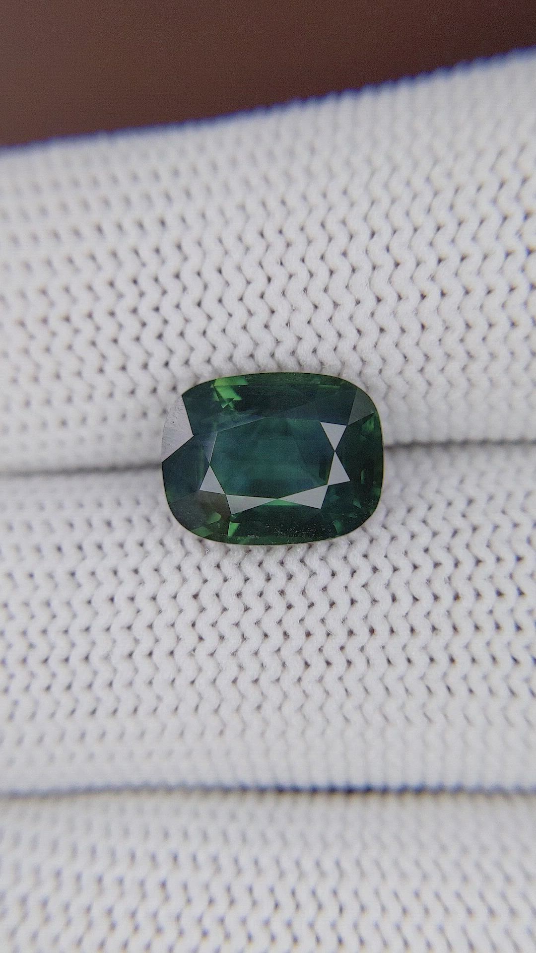 5.07 Ct. Bluish Green Sapphire from Kenya Size Video