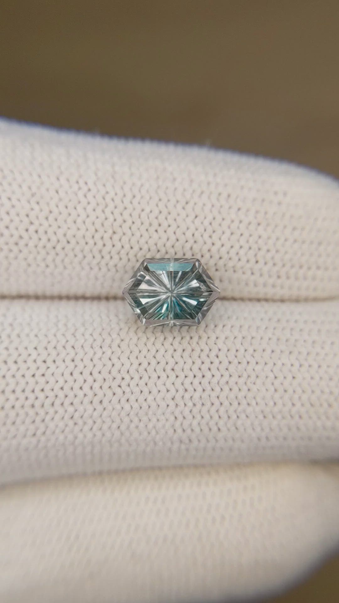 2.32 Ct. Bluish Green Sapphire from Montana Size Video