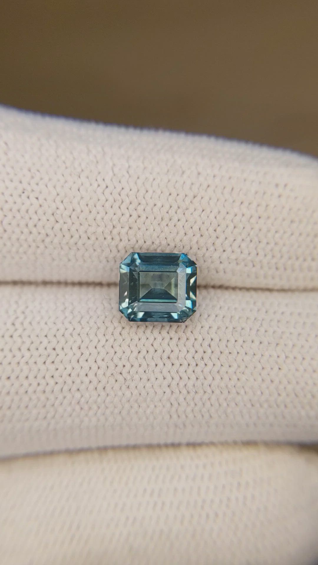 2.37 Ct. Greenish Blue Sapphire from Montana Size Video