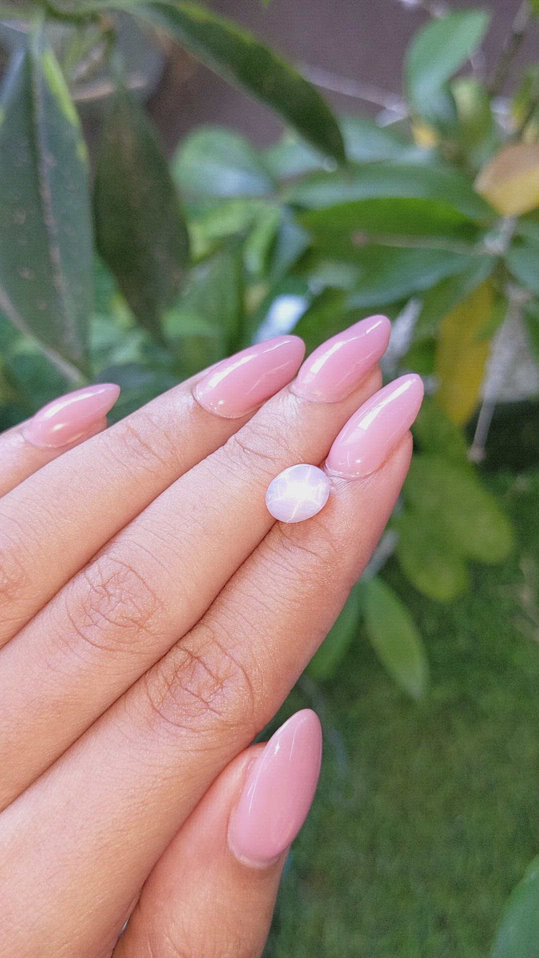 2.63 Ct. Grey Star Sapphire from Ceylon (Sri Lanka) Size Video