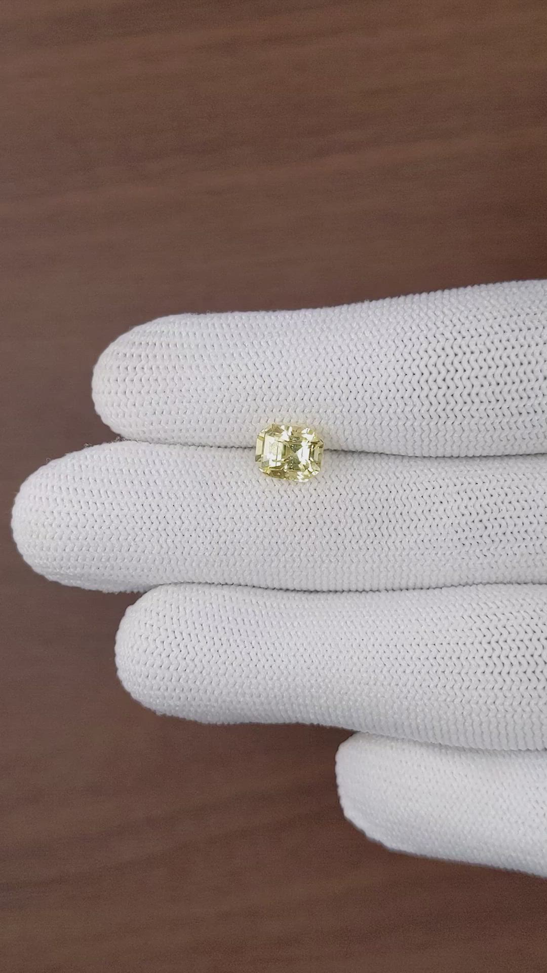 2.58 Ct. Yellow Sapphire from Ceylon (Sri Lanka) Size Video