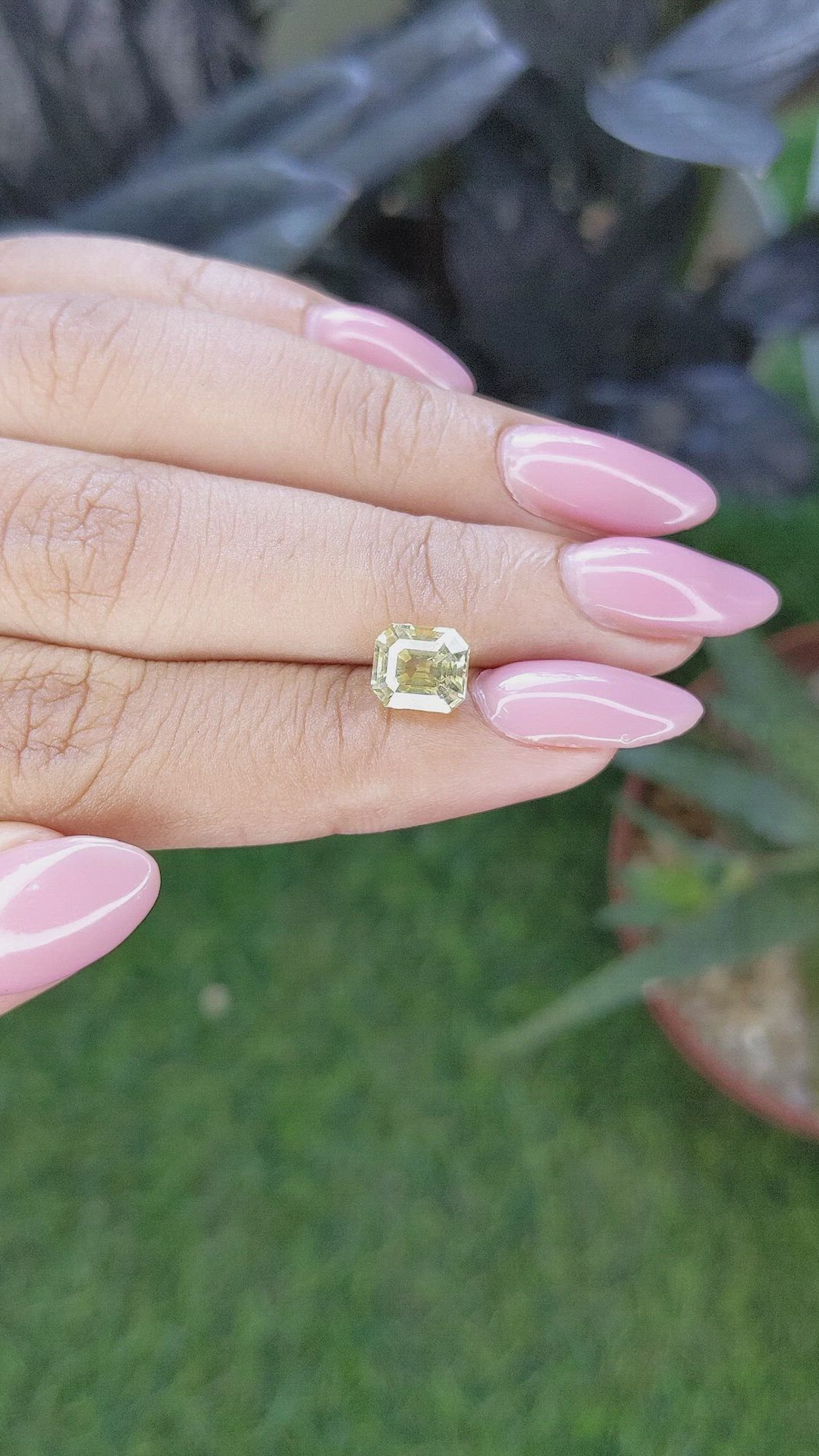 2.53 Ct. Yellow Sapphire from Ceylon (Sri Lanka) Size Video
