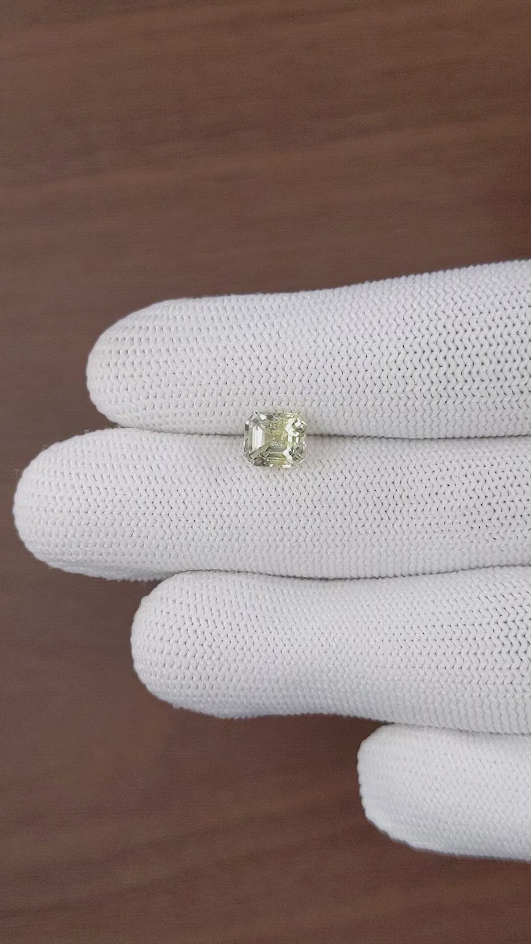 2.53 Ct. Yellow Sapphire from Ceylon (Sri Lanka) Size Video